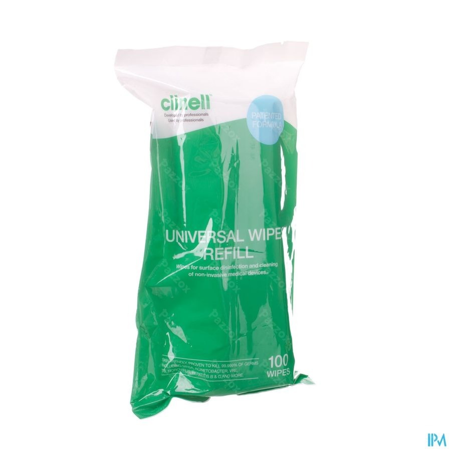 Clinell Universal Wipes Refill Tub 100 Pcs