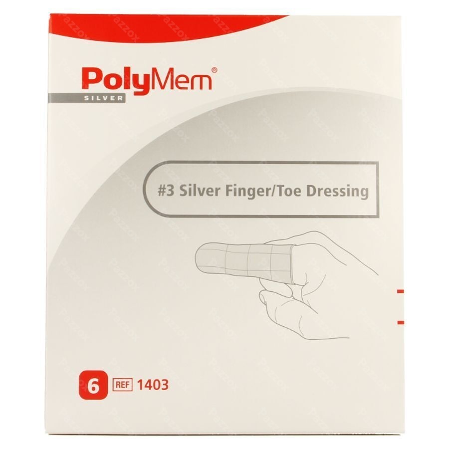Polymem Silver Doigt/orteil Dressing Ring 12-16 6