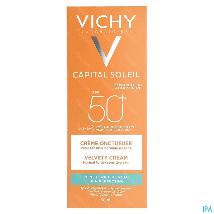 Vichy Capital Idéal Soleil Skin-perfecting Velvety cream SPF50+ 50ml