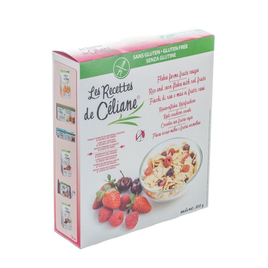 Celiane Flakes Forme Fruit Rouge S/gl.300g Revogan