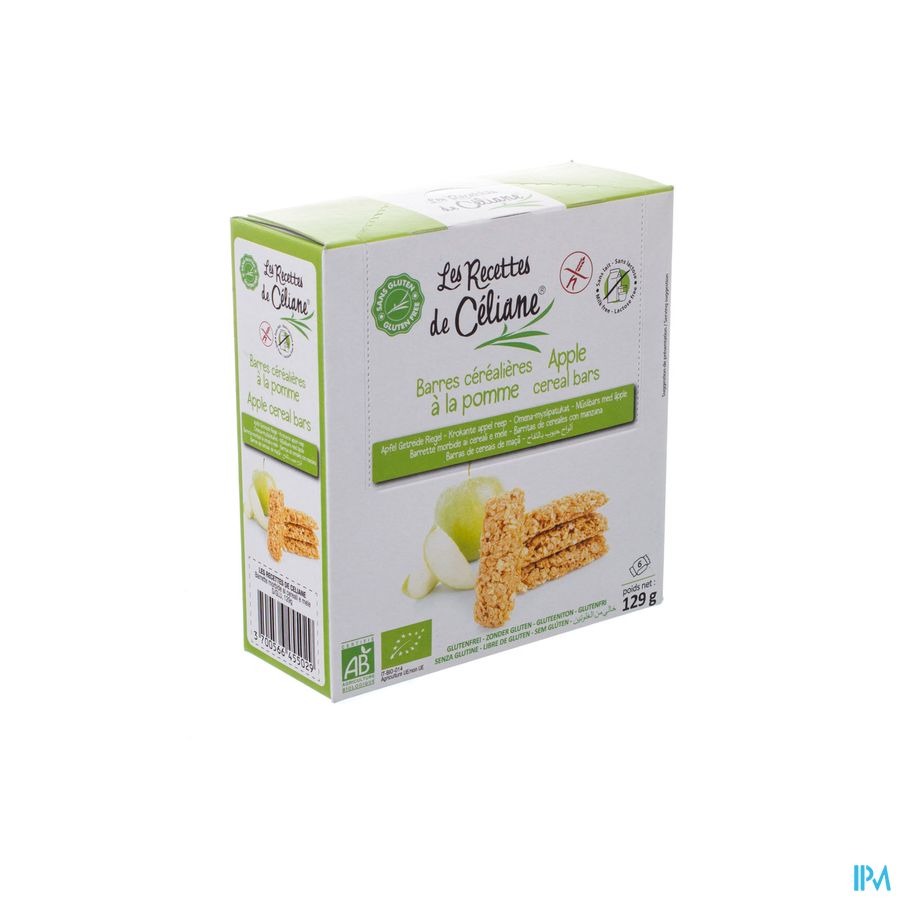Celiane Barre Cer.pomme Bio S/gl.129g 4664 Revogan