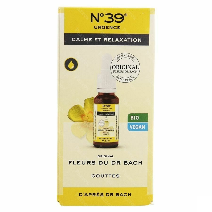 Fleurs de Bach Bio N°39 Urgence Gouttes 20ml