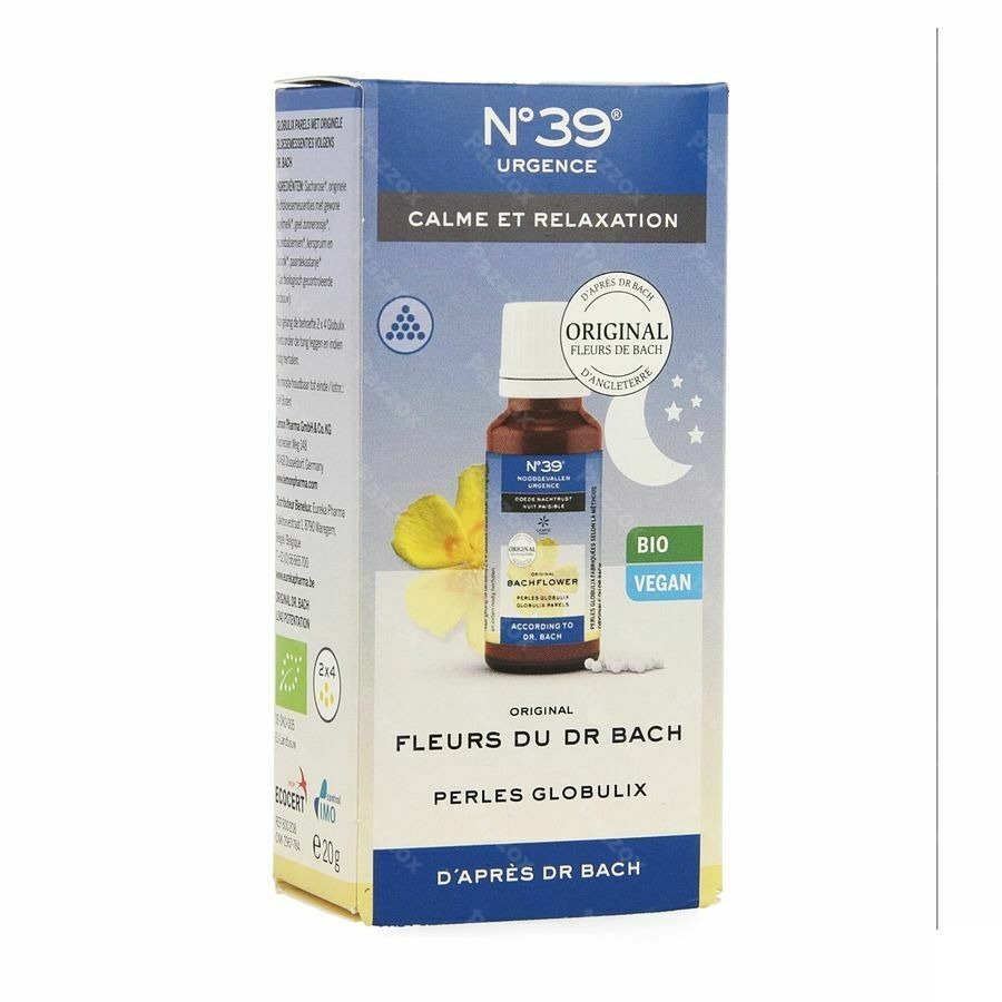 Fleurs de Bach Bio N°39 Urgence Nuit Perles 20g