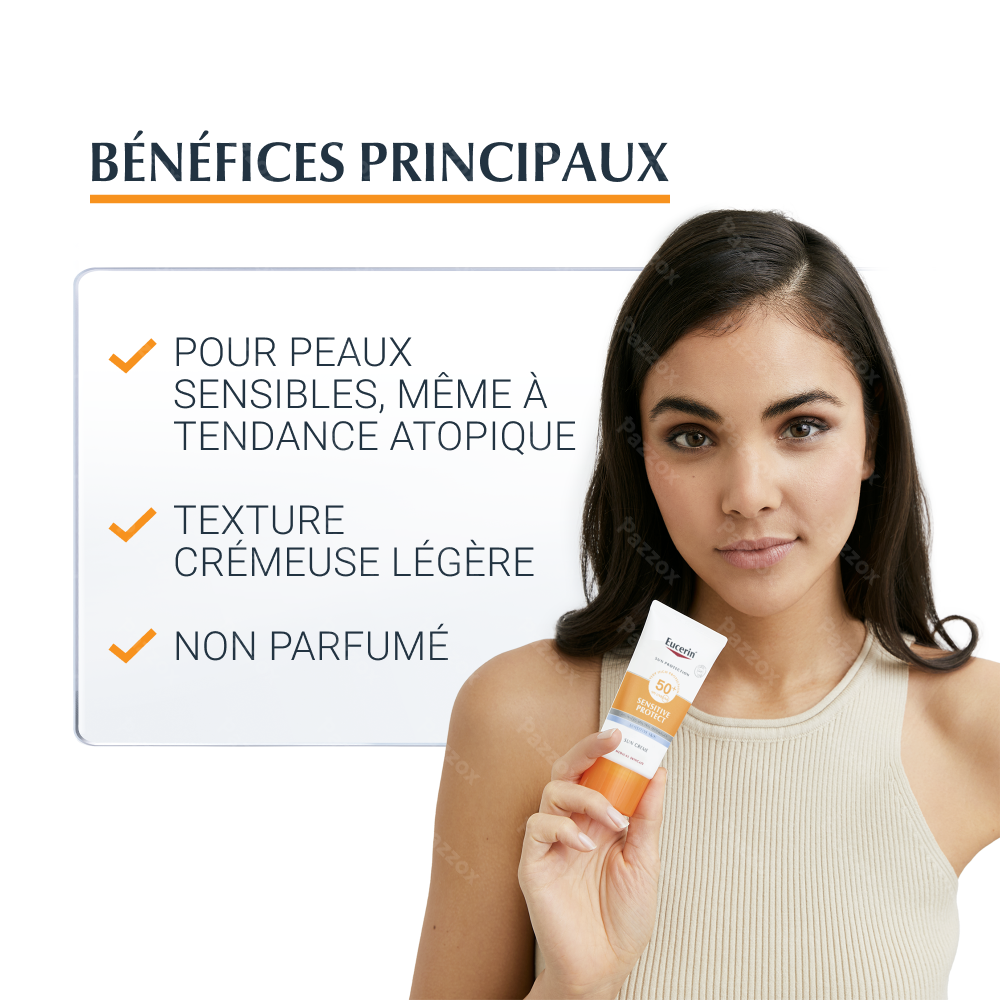 Eucerin Sentitive Protect Crème Peau Sensible Tube SPF50+ 50ml