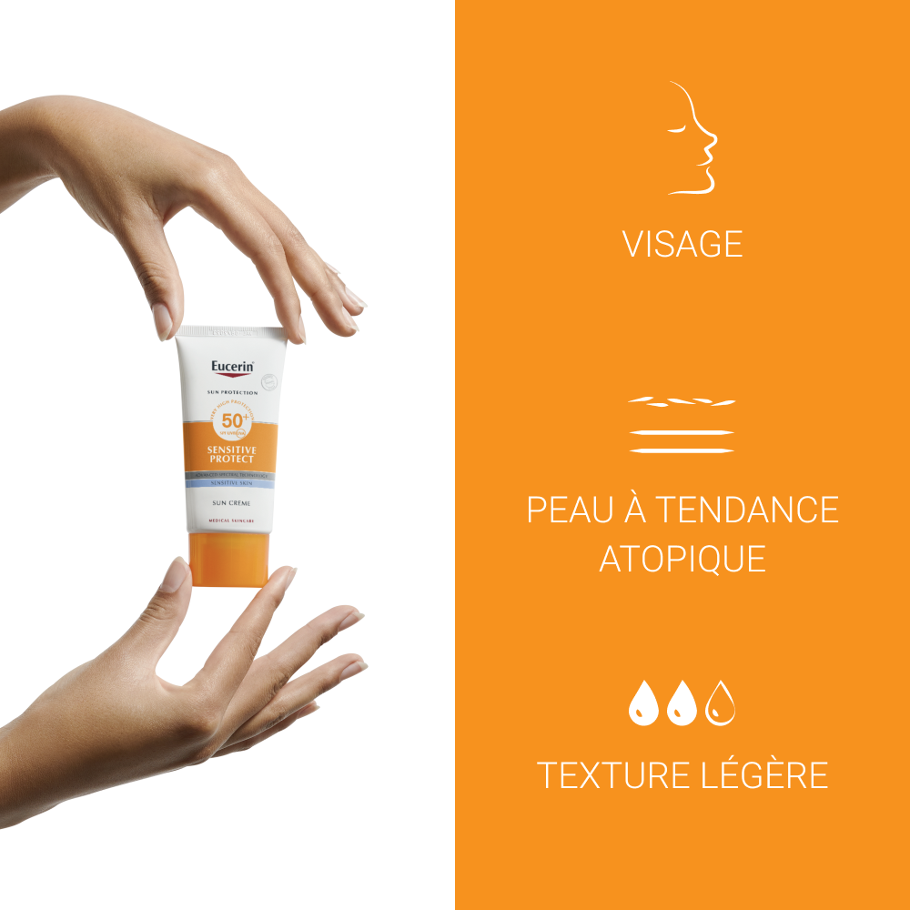 Eucerin Sentitive Protect Crème Peau Sensible Tube SPF50+ 50ml