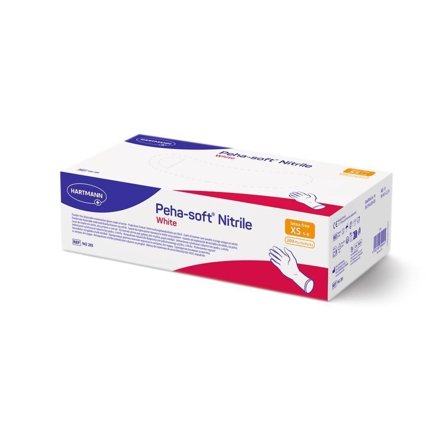 Peha Soft Gants Nitrile Blanc Xs 200 9422056