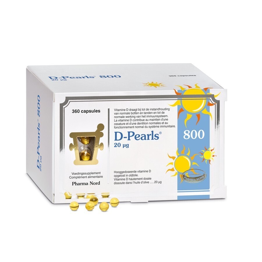 Pharma Nord D-Pearls 800 IU 360 Gélules