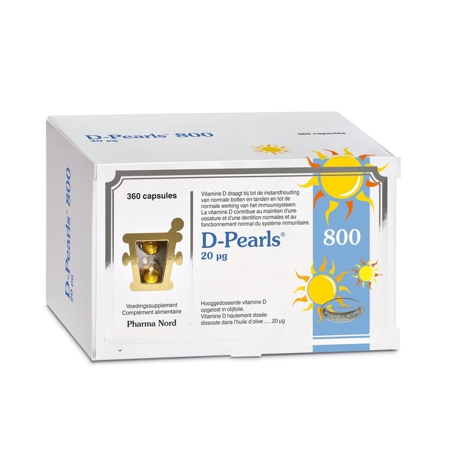 Pharma Nord D-Pearls 800 IU 360 Gélules