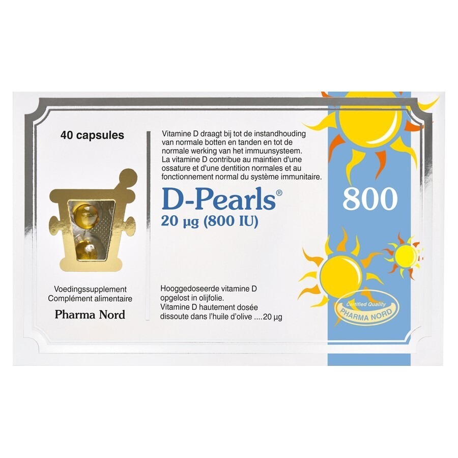 D-Pearls 800 40 Capsules