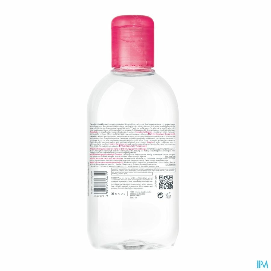 Bioderma Sensibio H2o Ar Sol Micell. Demaq. 250ml