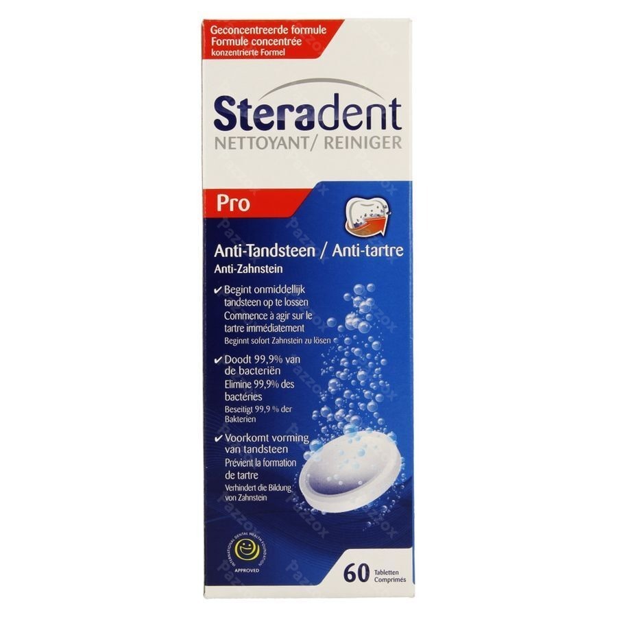 Steradent Anti-tartre Pro Comp 60