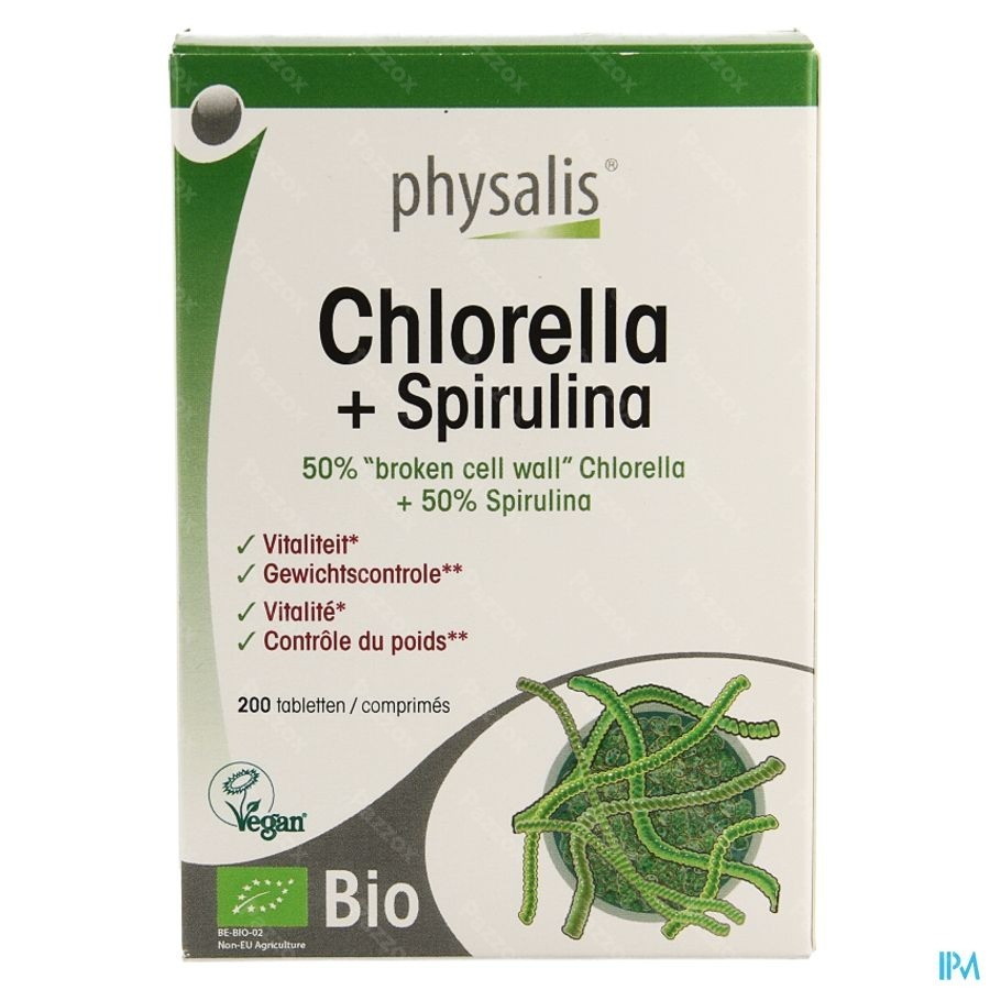 Physalis Chlorella + Spirulina Bio Comp 200