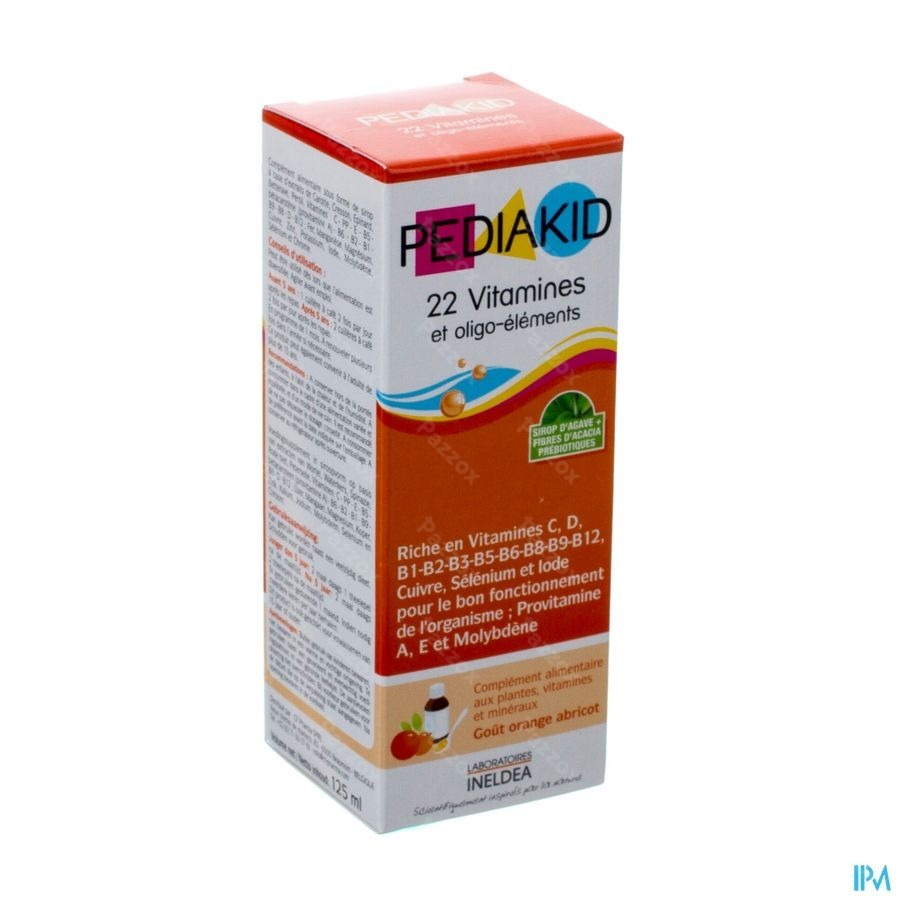 Pediakid 22 Vitamines & Oligo Elements Fl 125ml