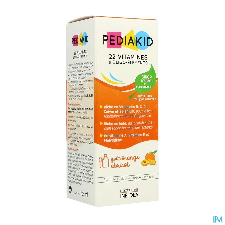 Pediakid 22 Vitamines & Oligo Elements Fl 125ml