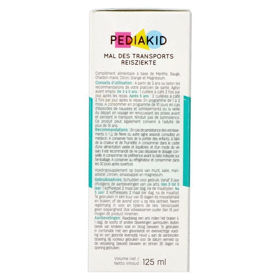 Pediakid Mal Des Transports Sol Buv Fl 125ml