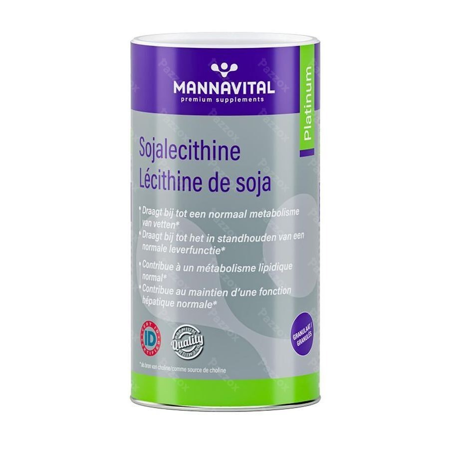 Mannavital Soja Lecithine Platinum Gran 500 Gr