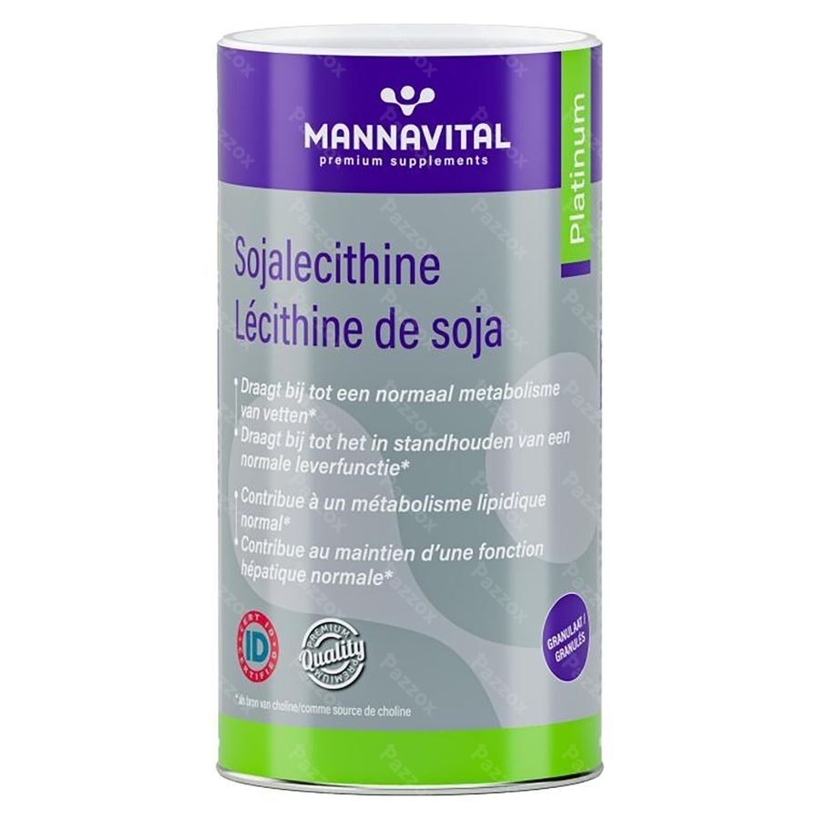 Mannavital Soja Lecithine Platinum Gran 500 Gr
