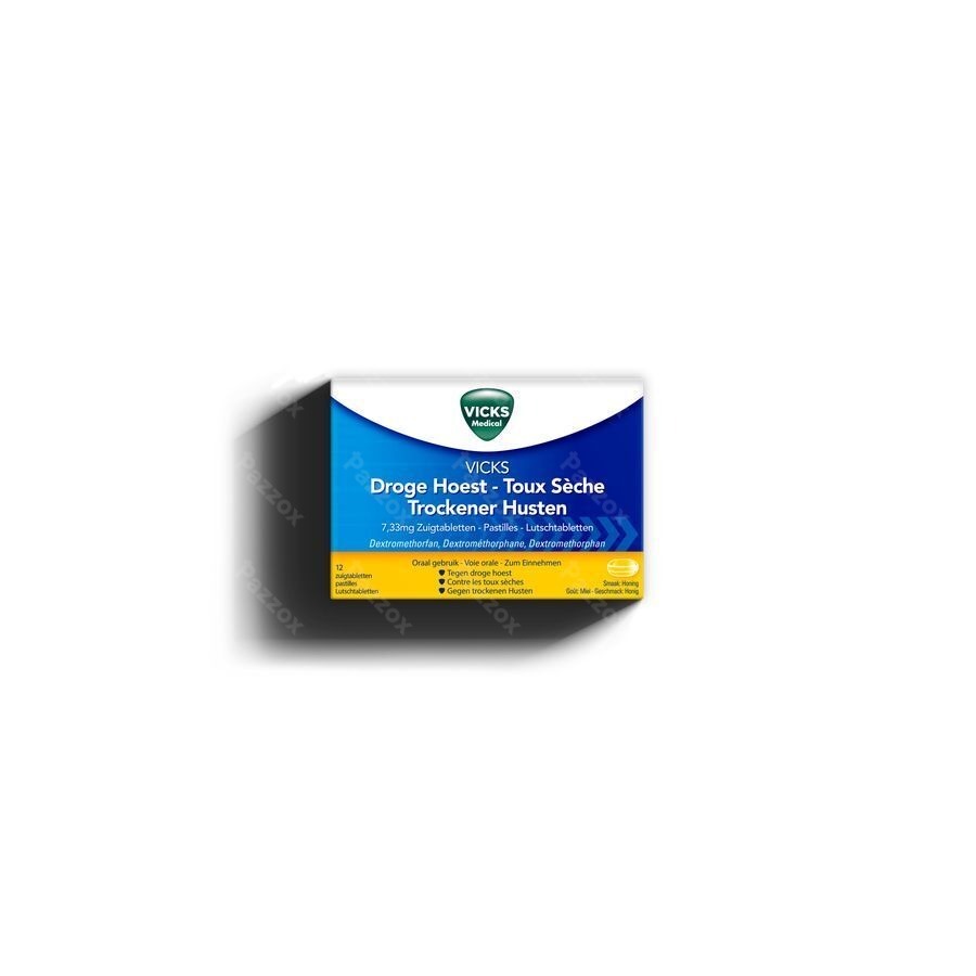 Vicks Vapotabs Antitussif Zuigtabl 12