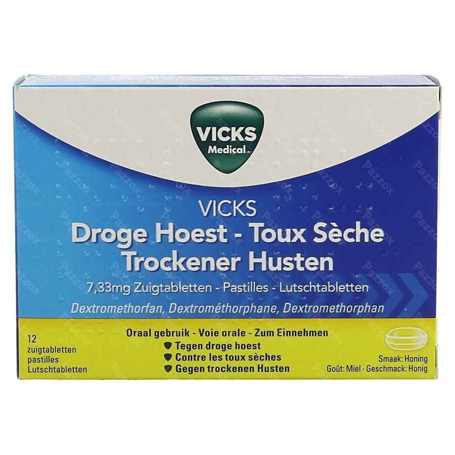 Vicks Vapotabs Antitussif Zuigtabl 12