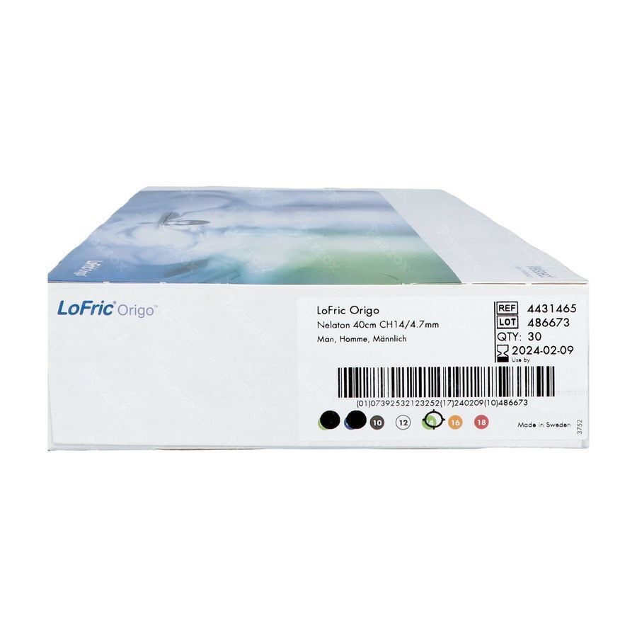 Lofric Origo Nelaton Pobe+sol Saline Ch14 40cm 30