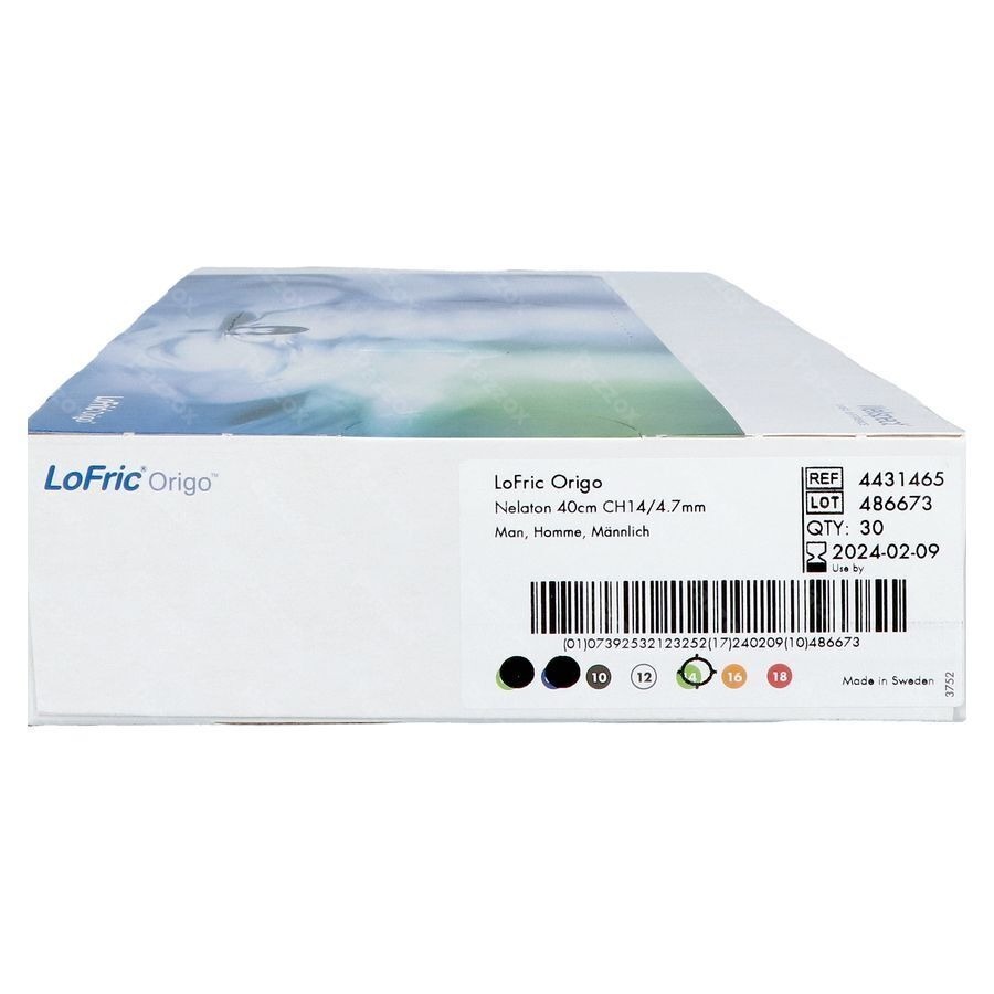Lofric Origo Nelaton Pobe+sol Saline Ch14 40cm 30