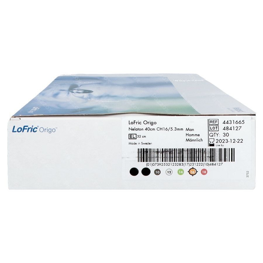 Lofric Origo Nelaton Pobe+sol Saline Ch16 40cm 30