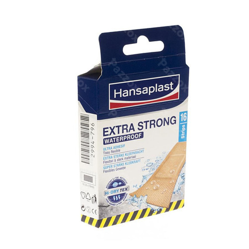Hansaplast Extra Strong Waterproof Strips 16