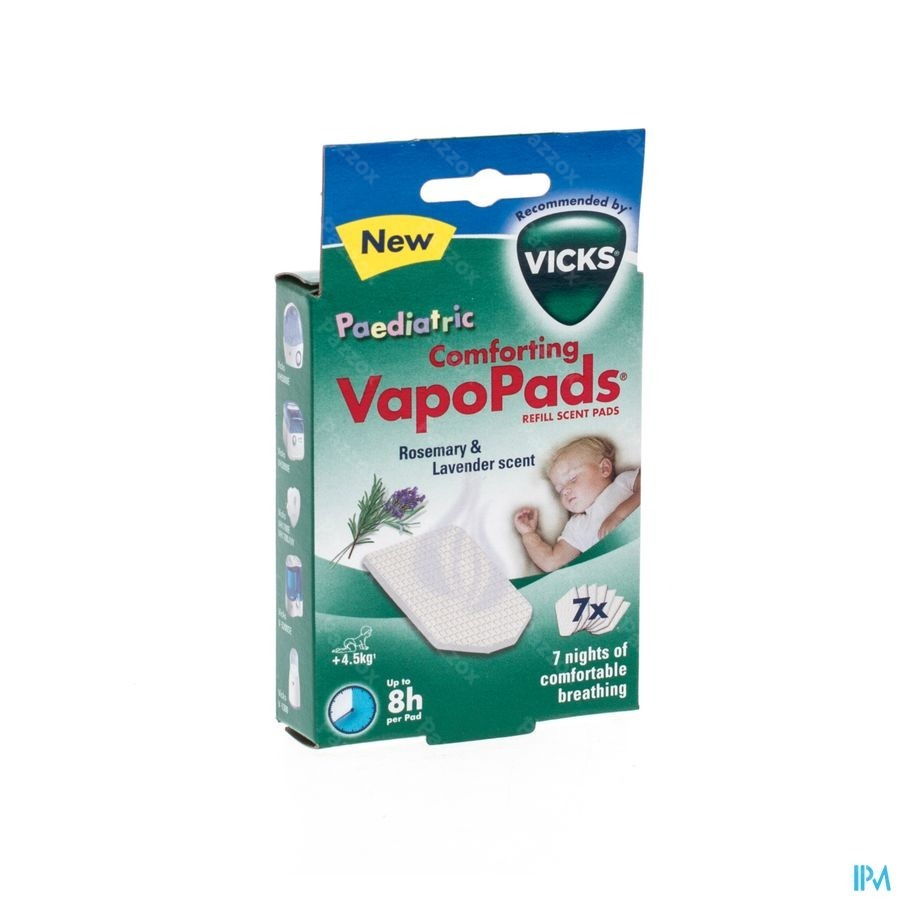 Vicks Vapo Pads Refill Rozemarijn En Lavendel 7 Stuks