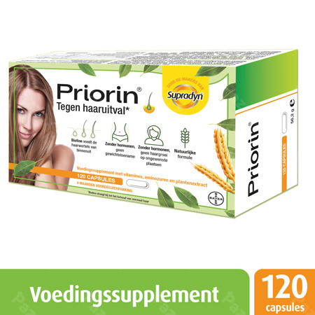 Priorin Voedingssupplement Anti Haaruitval Met Biotine 120 Capsules