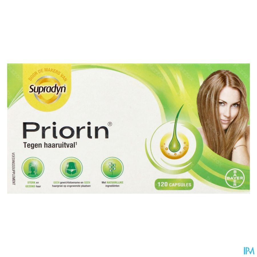 Priorin Voedingssupplement Anti Haaruitval Met Biotine 120 Capsules