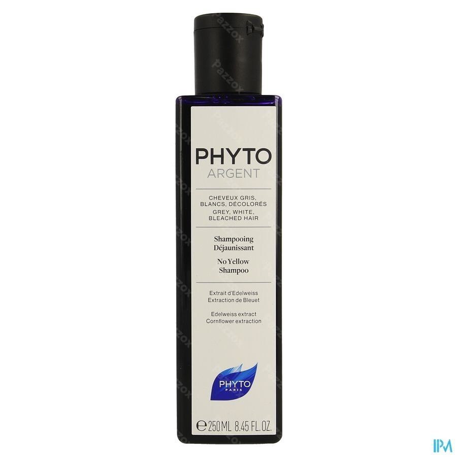 Phyto Argent No Yellow Shampoo Voor Grijs-Wit en Gebleekt Haar 250ml