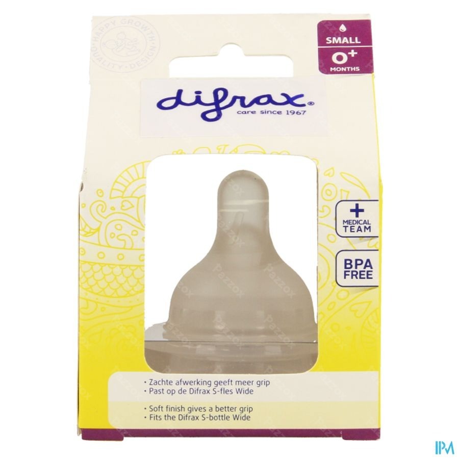 Difrax Flessenspeen Natural Wide Small 675