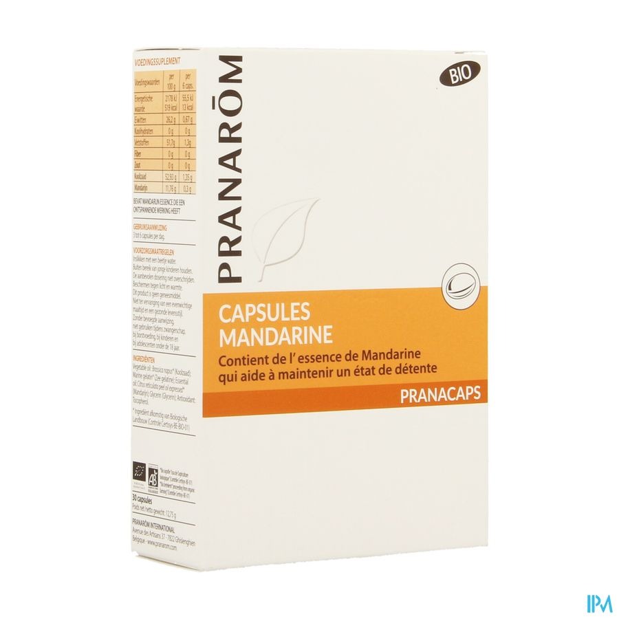 Mandarine Bio Blister Caps 2x15 Pranarom