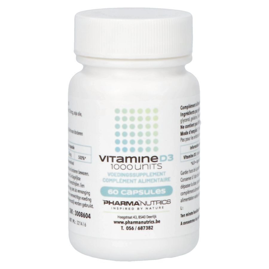 Vit D3 Caps 60 Pharmanutrics
