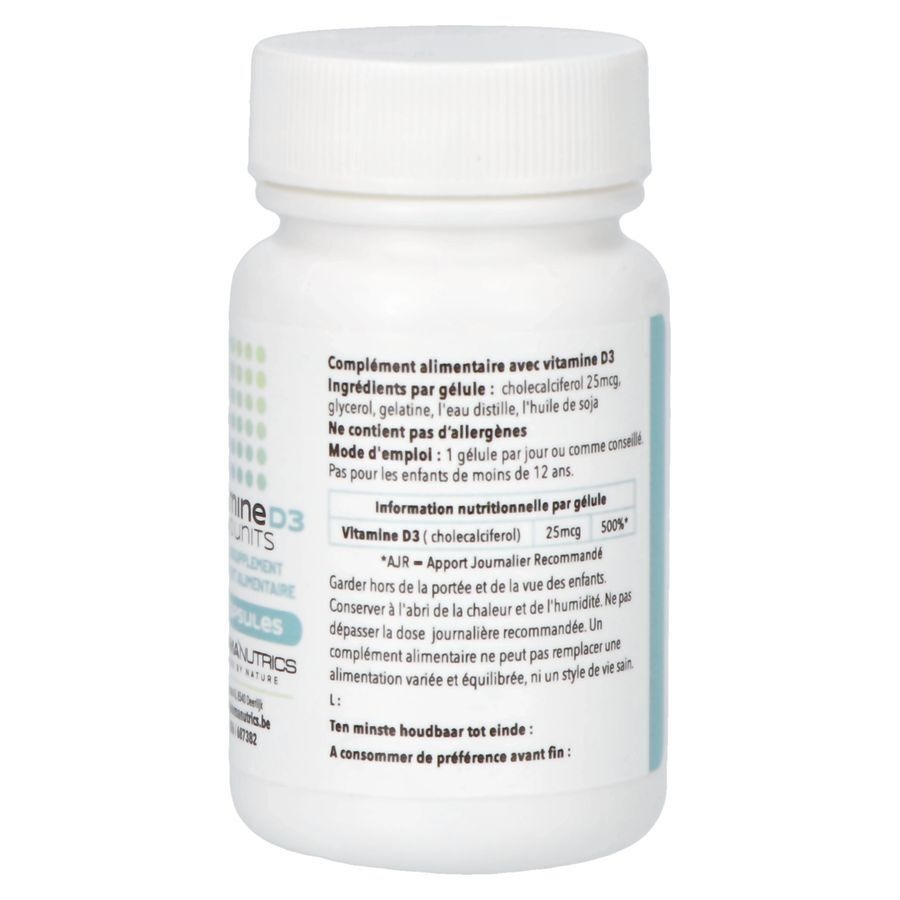 Vit D3 Caps 60 Pharmanutrics