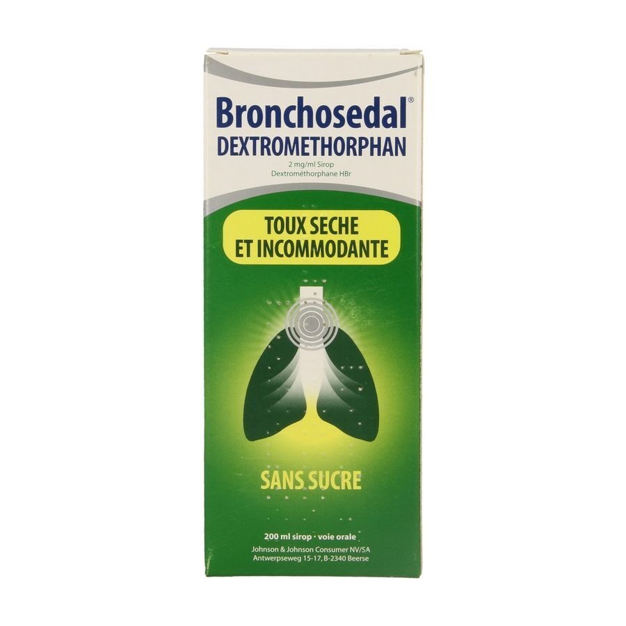 Bronchosedal Dextromethorphan 2mg/ml Sirop 200 ml 