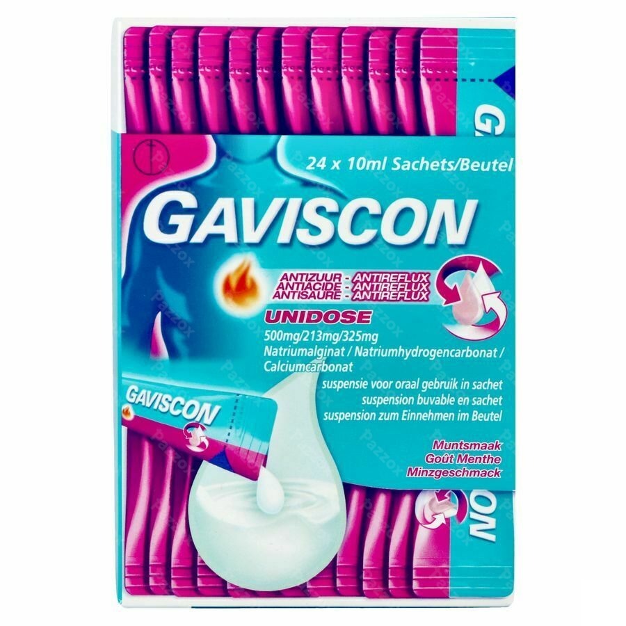Gaviscon Antireflux Antizuur Orale Susp Zakje 24