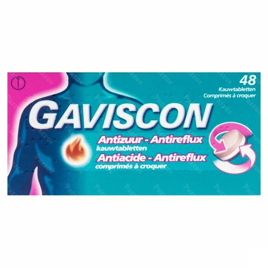 Gaviscon Antiacide-antireflux Comp A Croquer 48