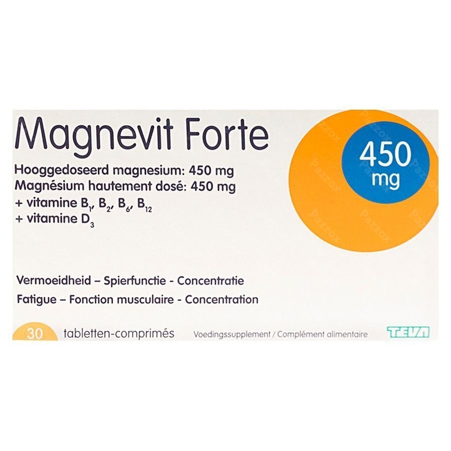 Magnevit Forte 450mg Tabl 30