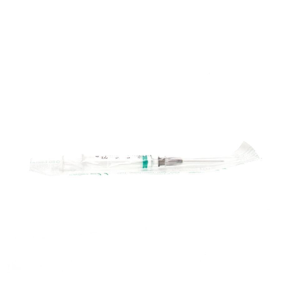 Bd Emerald Spuit 2ml met Naald 22g 1 1/4 307728 1 stuk