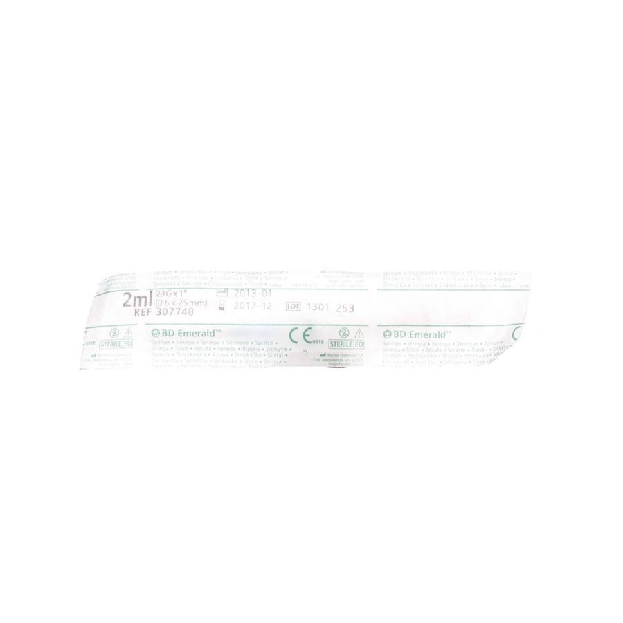 Bd Emerald Seringue 2ml+aig.23g 1 1 307740