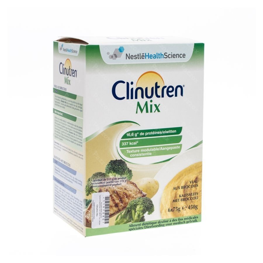 Clinutren Mix Kalf-broccoli Nf Zakje 6x75g
