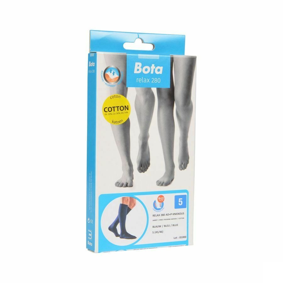 Bota Relax 280 Coton Bas Jarret Blue N5