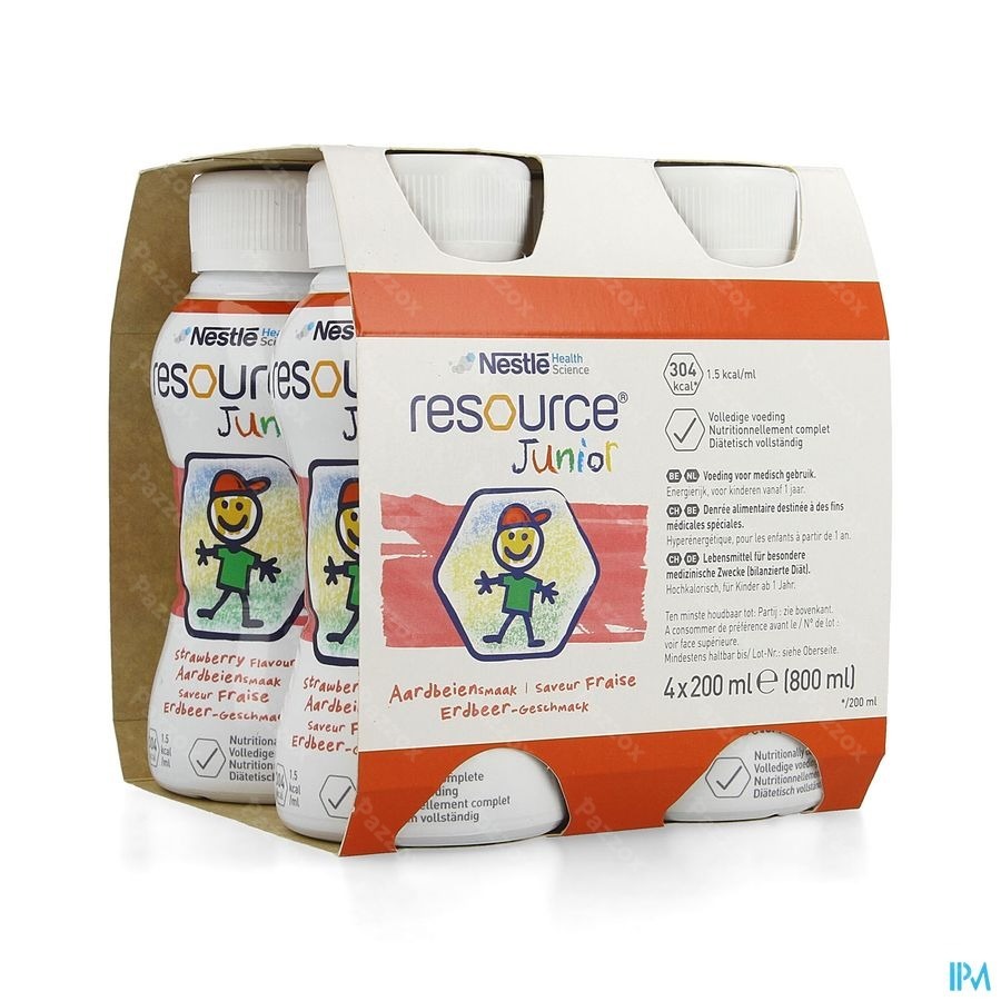 Resource Junior Fraise 4x200ml