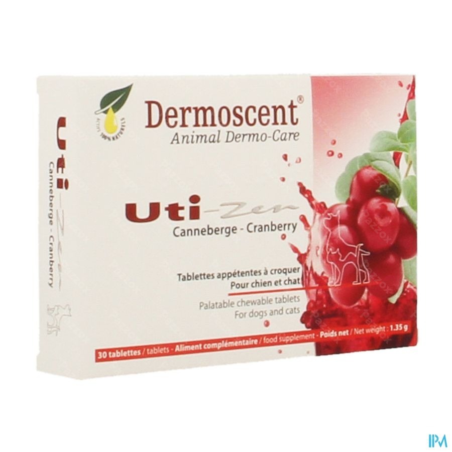 Dermoscent Uti-zen Hond Kat Tabl 30
