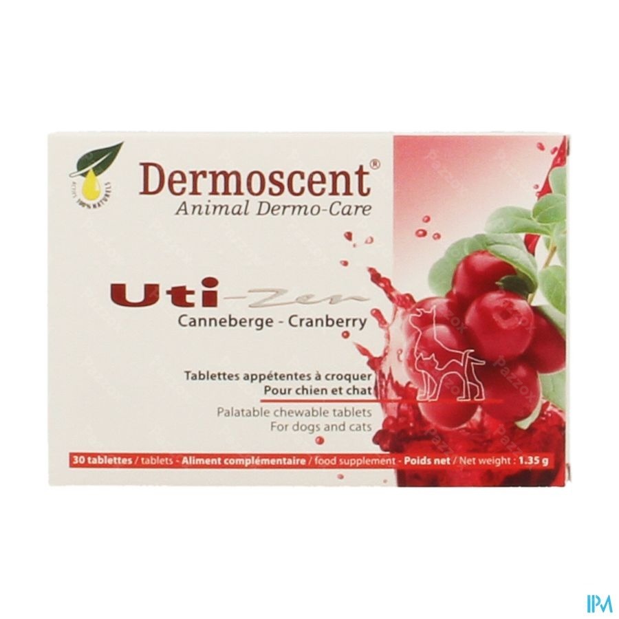 Dermoscent Uti-zen Hond Kat Tabl 30