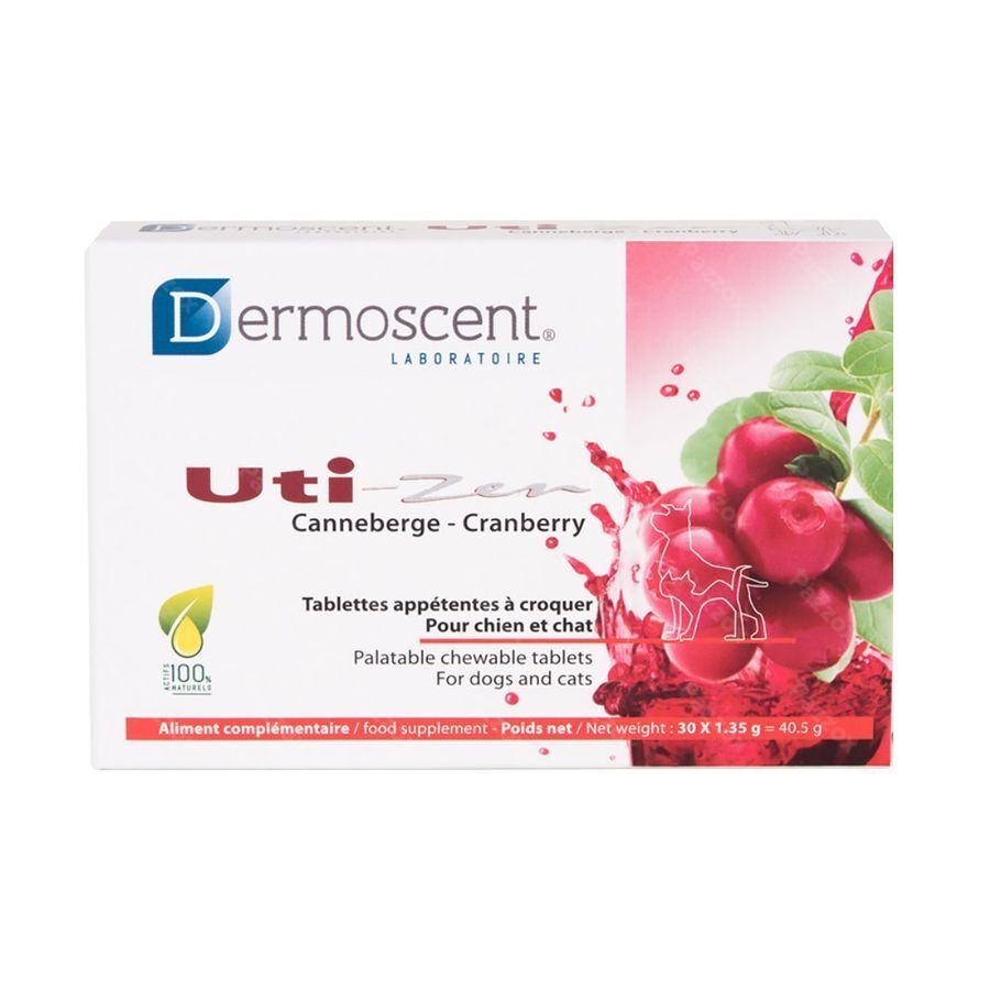 Dermoscent Uti-zen Hond Kat Tabl 30