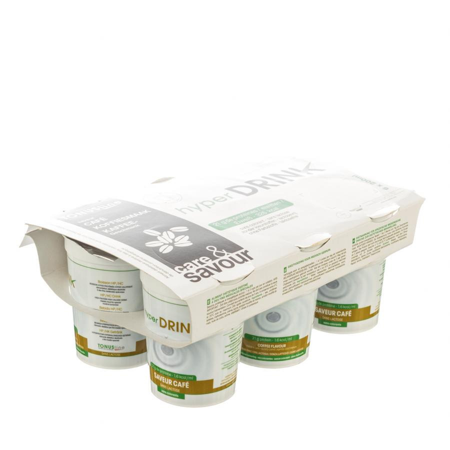 Hyperdrink Cafe S/lactose Fibres Pot 6x200ml