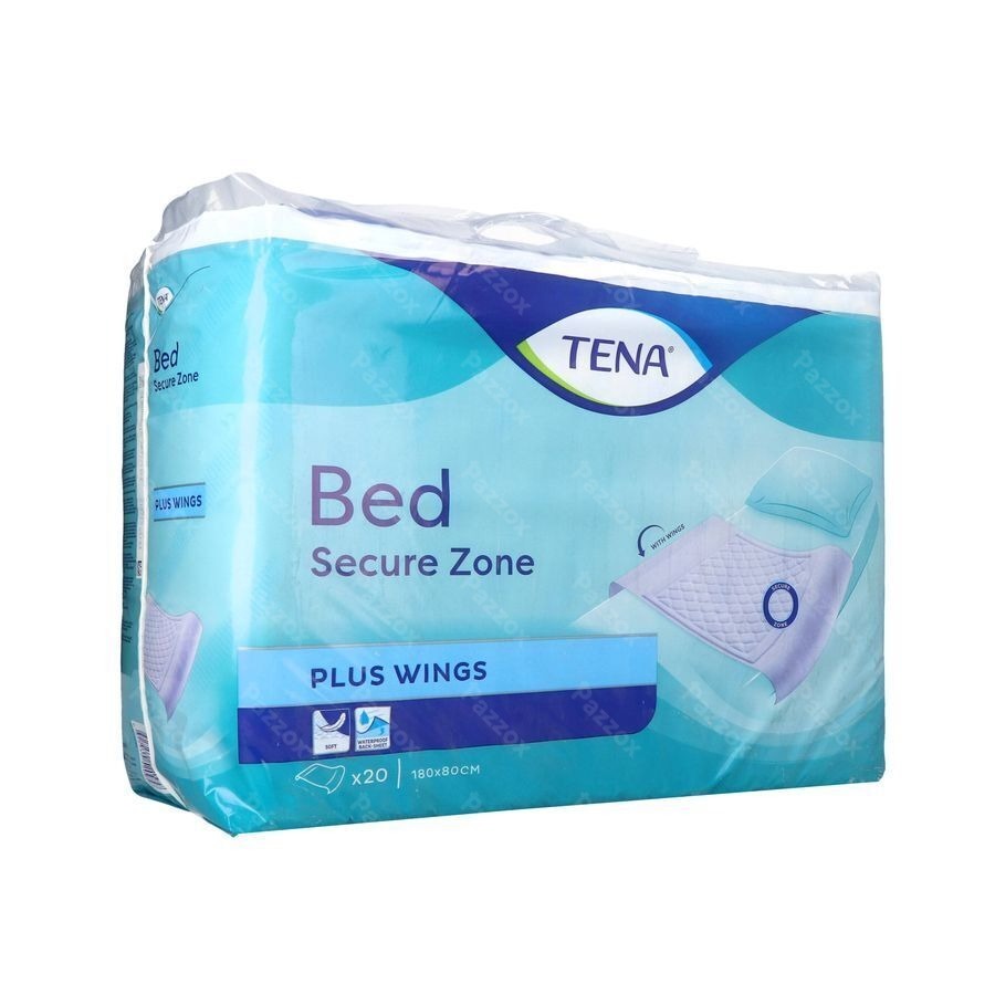 TENA BED PLUS WINGS Alèze bordable 80x180cm Sac/20 Tena TENA BED PLUS WINGS