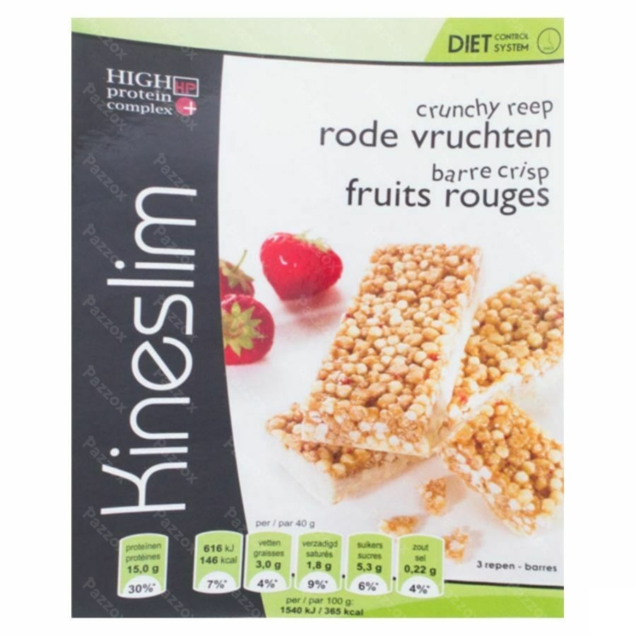 Kineslim Barre Crisp Fruits Rouge 3x40g